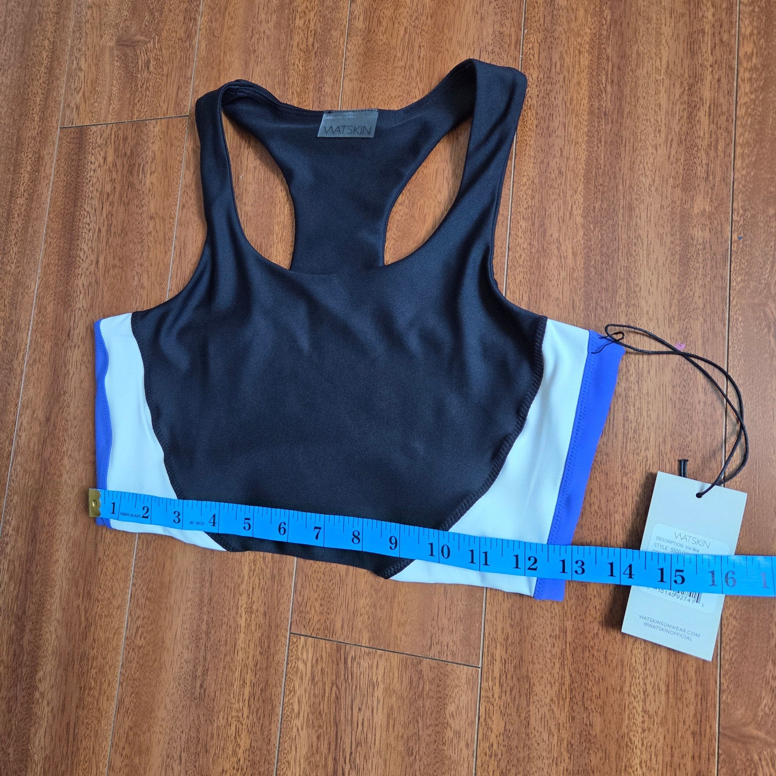 Nwt Watskin Vivi Swim & Sports Bra - Size Medium Upf 50+ Sunwear — image 7 of 8